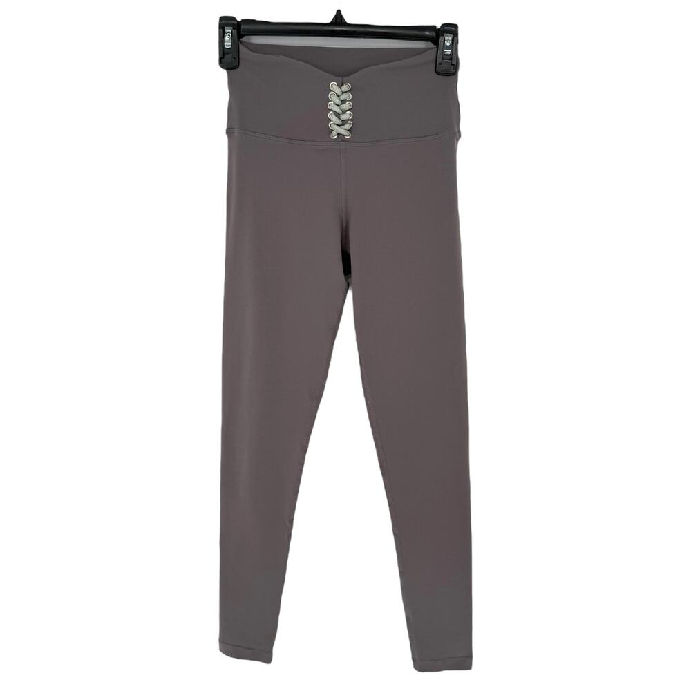 925 fit 4 EVA Pants in Grey Lace Front Leggings Women's S High Rise